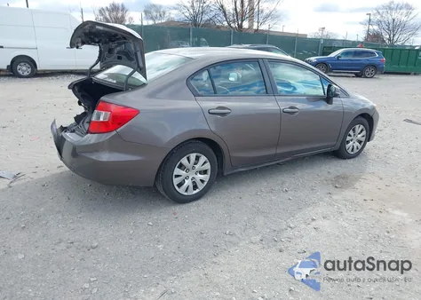 2012 Honda Civic Lx from USA, damaged, VIN 2HGFB2F57CH540997